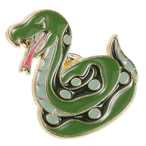 MOBUTOFU Schlangenbrosche Jahr der Schlange Metall Anstecknadel mit Detailliertem Schlangenmotiv Vintage Tier Schmuck Eleganter Lapel Pin für Kleidung und Accessoires von MOBUTOFU