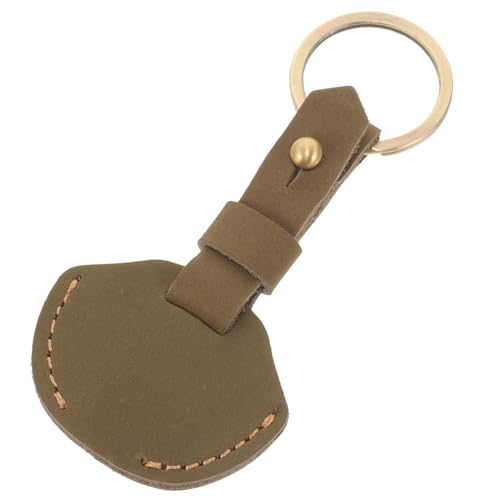 MOBUTOFU Vintage Leder Schlüsselhülle Mit Schlüsselring Robuste Schlüsseltasche Aus Echtem Leder Geeignet Für Damen Elegantes Design Olivenfarbe Für Autoschlüssel Und Alltagsgebrauch von MOBUTOFU