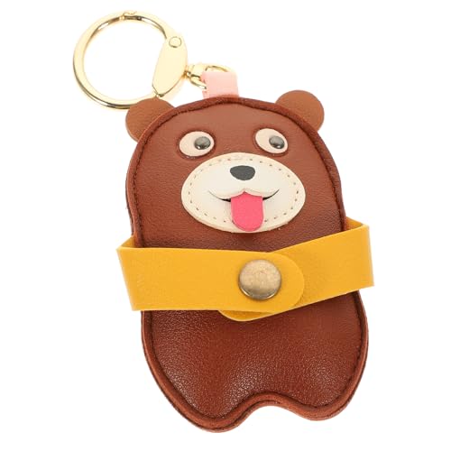 MOBUTOFU Schlüsselanhänger Zugangskartenhülle Süßer Cartoon-schlüsselanhänger Lederanhänger für Dekoratives Accessoire von MOBUTOFU