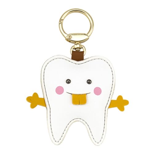 MOBUTOFU Cartoon Schlüsselanhänger Access Card Cover Robustes Material Locator Halter Anhänger Design Zutrittskontrolle Lederetui Stilvolles Geburtstagsgeschenk von MOBUTOFU