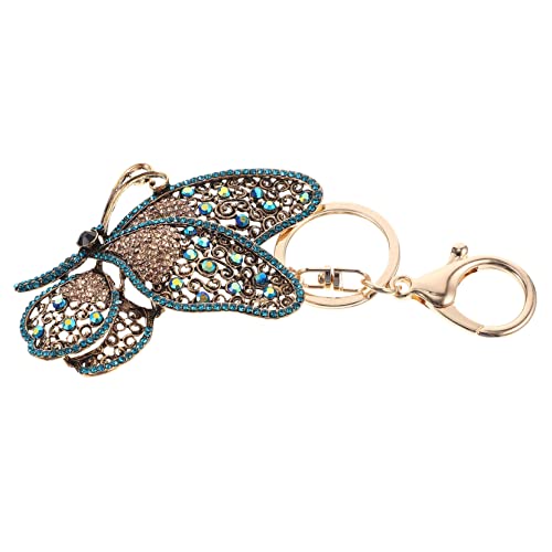 MOBUTOFU Schmetterlings Schlüsselanhänger Mit Strass Schlüsselring Für Taschen Rucksäcke Funkelnde Dekoration Für Frauen Mädchen Perfektes Für Besondere Anlässe von MOBUTOFU