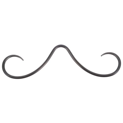 MOBUTOFU Schnurrbart Nasenring Metall Hochwertiger Septum Ring Langlebiges Nasenpiercing Schmuck für Damen und Herren Modischer Körperpiercing Schmuck Schwarz MOBUTOFU Schnurrbart Nasenring Metall Hochwertiger Septum Ring Langlebiges Nasenpiercing Schmuck für Damen und Herren Modischer Körperpiercing Schmuck Schwarz von MOBUTOFU