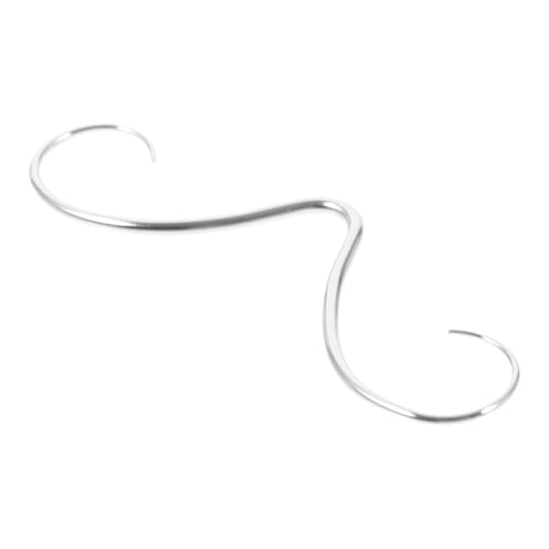 MOBUTOFU Septum Mustache Nasenring Verstellbar Silberfarben Komfortables Nasenpiercing Schmuck für Damen und Herren Vielseitig Tragbar von MOBUTOFU