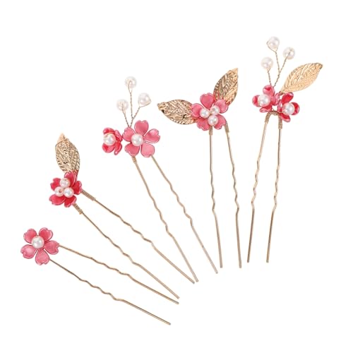 MOBUTOFU 5stücke Haarnadeln Mit Blumen Für Blumenmädchen Haarschmuck Für Hochzeiten Clips Und Nadeln Für Kopfschmuck Dekorativ Für Frauen Und Mädchen von MOBUTOFU
