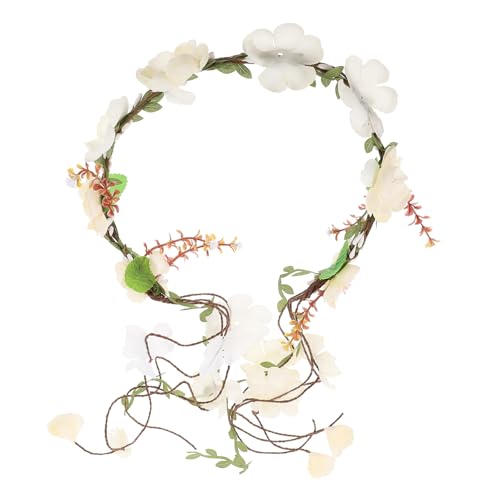 MOBUTOFU Realistisches Blumenstirnband Mädchen-stirnband Für Festivals Haarkranz Für Frauen Robustes Material von MOBUTOFU
