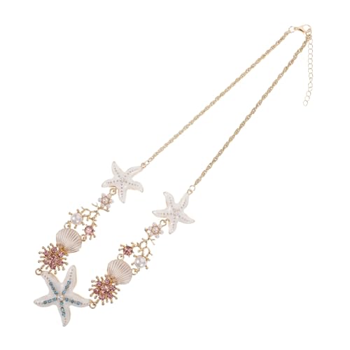 MOBUTOFU Strand Halskette Damen Meerjungfrau Anhänger Muschel und Boho Schmuck Urlaubsmode Sommer Party von MOBUTOFU
