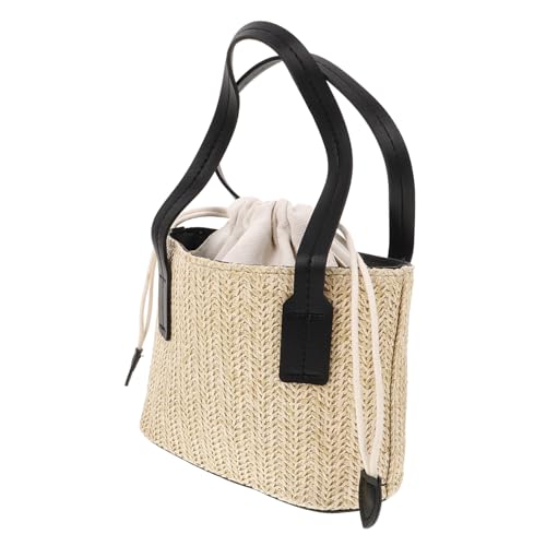 MOBUTOFU Strandtasche Damen Geflochtene Umhängetasche Verstellbarer Schultergurt Kleine Beuteltasche für Alltag Urlaub Party von MOBUTOFU