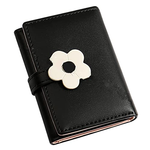 MOBUTOFU Studenten Geldbörse Blumenmuster Pu Dreifach Faltbare Damen Geldbörse Praktische Kartenaufbewahrung Für Zuhause Büro Und Reisen von MOBUTOFU