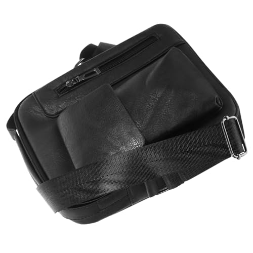 MOBUTOFU Stylische Herren Umhängetasche Klein mit Großer Kapazität Langlebige Business Crossbody Schultertasche Multifunktional für Outdoor Sport und Reisen Modische Schwarze Waist Pack von MOBUTOFU