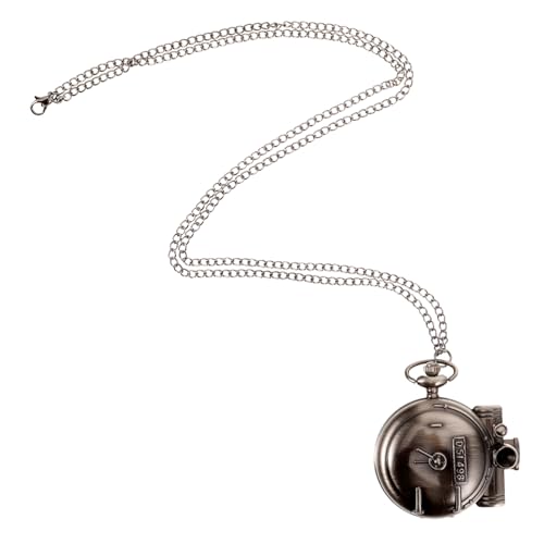 MOBUTOFU Taschenuhr Aus Metall Für Herren Und Damen Uhr Dekorative Kette Retro-Stil von MOBUTOFU