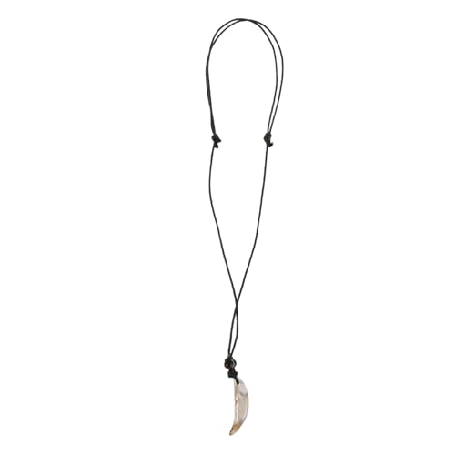 MOBUTOFU Zahnanhänger Unisex Retro Halskette mit Zahnimitat Vintage Schmuck für Männer und Frauen Auffälliger Stil für Alltag und Partys Symbolisiert Stärke und Selbstvertrauen von MOBUTOFU