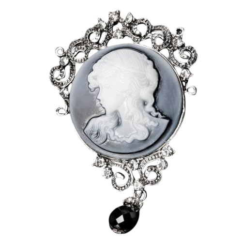 MOBUTOFU Victorian Brooch Damen Retro Schmuck Elegante Frauen Anstecknadel für Kleidung Schals und Taschen mit Vintage Portrait Design Leicht und Modisch für Alltag und Geschenke von MOBUTOFU