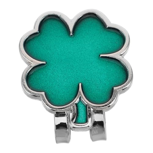 MOBUTOFU Vierblättriger Hutclip Golfhutclips Golfhandschuhe mit Marker Herren Lustiger Golfhalter clip Golfmarker clip Golfmarker Golfzubehör marker von MOBUTOFU