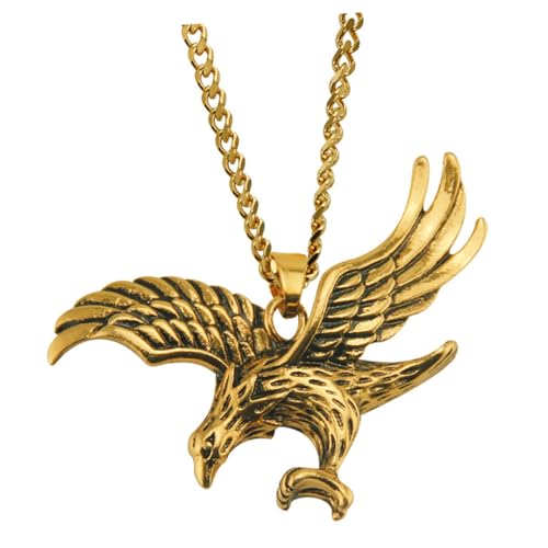 MOBUTOFU Vintage Anhänger Halskette aus Metall mit Langlebiger Kette Leichter nicht Verblassender Schmuck für Männer Symbolisiert und Stärke für Party Büro und Alltag von MOBUTOFU
