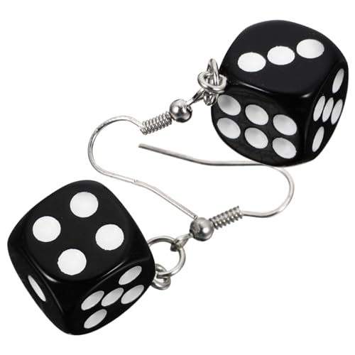 MOBUTOFU Würfel Ohrringe Damen Tropfenform Leicht Schmuck Ohranhänger Modisch Komfortabel für Mädchen und Frauen von MOBUTOFU