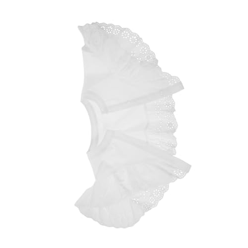 MOBUTOFU falsche abnehmbarer Hemdkragen Fake-Halsband für Mädchen abnehmbare Kragen Hemdkragen abnehmbare Blusenkragen gefälschter Damenkragen Kunstkragen Polyester Weiß von MOBUTOFU