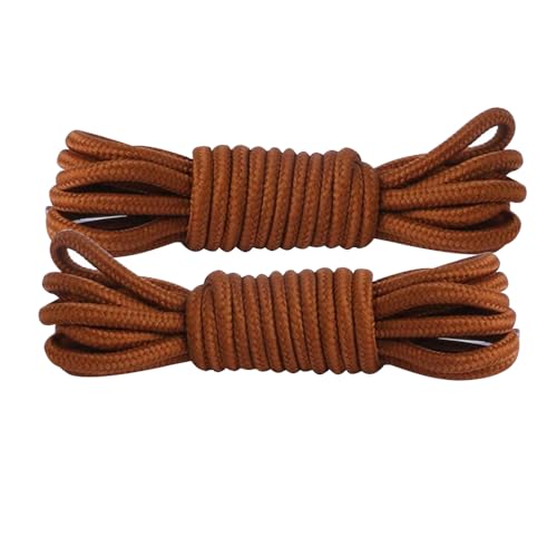 MOCATH 2 Paar runde Schnürsenkel, Schnürsenkel für Outdoor-Arbeit & Wanderstiefel, Schuhschnüre für Erwachsene, Kinder, Männer, Frauen, Kaffee, 35"(90cm） von MOCATH