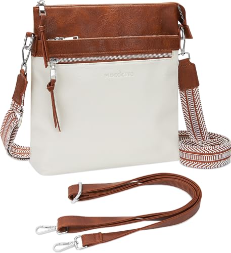 MOCOCITO Umhängetasche Damen Handtasche damen Leicht Damen Schultertasche aus Veganes Leder Crossbody Bags für Frauen mit Verstellbar Abnehmbar Breiter Gurt von MOCOCITO