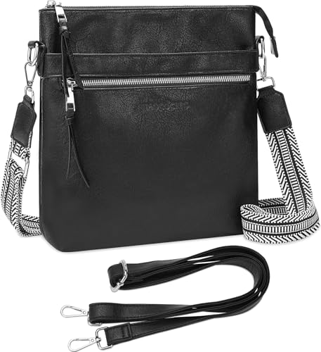 MOCOCITO Umhängetasche Damen Handtasche damen Leicht Damen Schultertasche aus Veganes Leder Crossbody Bags für Frauen mit Verstellbar Abnehmbar Breiter Gurt von MOCOCITO