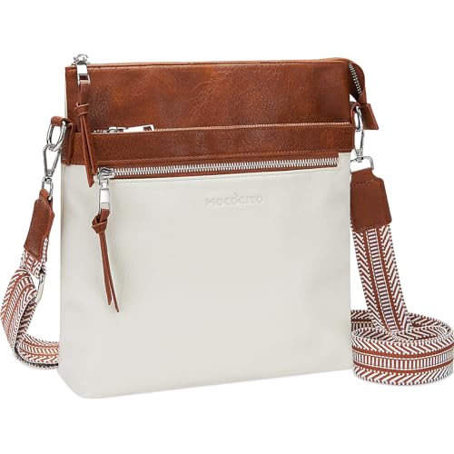 MOCOCITO Umhängetasche Damen Handtasche damen Leicht Damen Schultertasche aus Veganes Leder Crossbody Bags für Frauen mit Verstellbar Abnehmbar Breiter Gurt von MOCOCITO