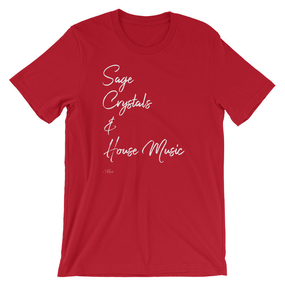 Salbei, Kristalle Und House-Musik Kurzarm Unisex T-Shirt Salbei, Kristalle Und House-Musik Kurzarm Unisex T-Shirt von MOCTWETLLC