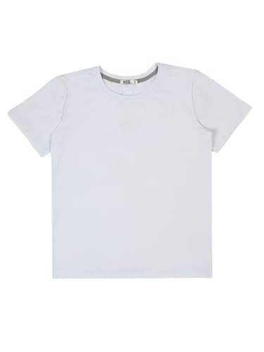 MODJEANS Damen T-Shirt - Basic T Shirt aus Baumwolle - Größe M, Weiß - Basic Kurzarmshirt für Alltag & Freizeit von MOD