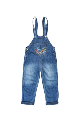 MODJEANS Jeans Latzhose Kinder - Größe 80, 12-18 Monate - 100% Baumwolle mit Vordertasche - Overall für Jungen und Mädchen - Dunkelblau von MOD