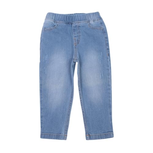 MODJEANS Kinder Jeans - Größe 98, 3-4 Jahre - 100% Baumwolle mit Elastischem Bund - Jeanshose für Jungen - Hellblau von MOD