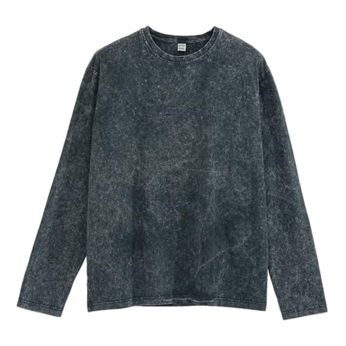 MODJEANS Langarm Pullover Herren – Größe M, Dunkelgrau – 100% Baumwolle Sweatshirt im Vintage Stone Washed Look MODJEANS Langarm Pullover Herren – Größe M, Dunkelgrau – 100% Baumwolle Sweatshirt im Vintage Stone Washed Look von MOD