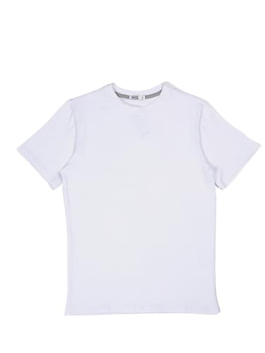MODJEANS T-Shirt Herren Rundhals - Größe XXXL, Weiß - Basic Tshirt aus Baumwolle - Weich & Dehnbar für Alltag und Freizeit von MOD