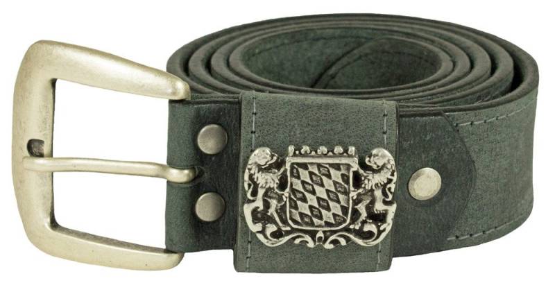 MODA Ledergürtel Trachtengürtel mit Dornschnalle und Bayernwappen - von MODA