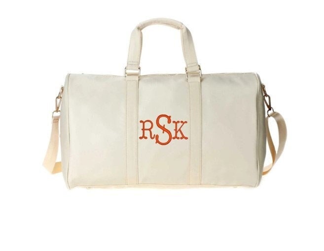 Monogrammiert Nylon Seesack | Übernacht Personalisierte Brautjungfer Handgemachte Tasche Frauen von MODAEMB