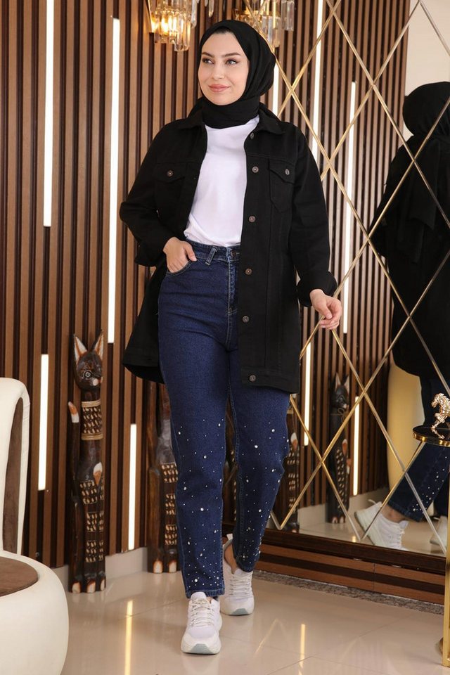 MODAMİHRAM Bequeme Jeans mit SteindetailsJeans mit Steindetails von MODAMİHRAM