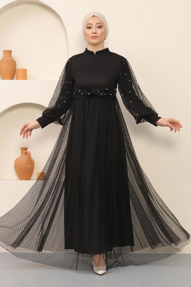 MODAMİHRAM Abendkleid KleidInci Detailliertes Tüllabendkleid von MODAMİHRAM