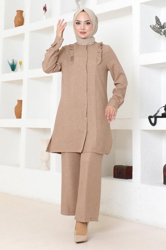 MODAMİHRAM Blusentop Rüschen-Set von MODAMİHRAM