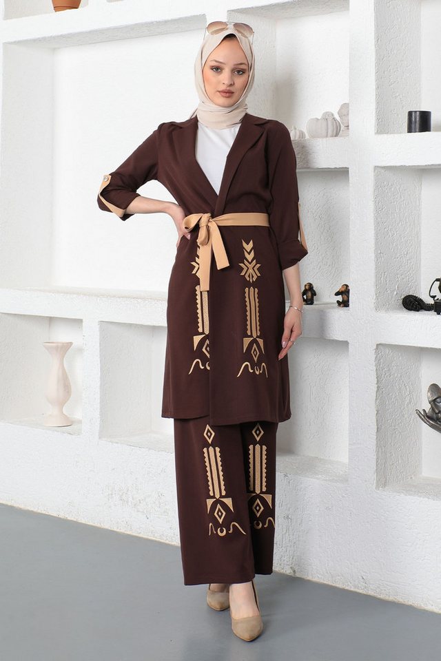 MODAMİHRAM Tunikakleid KleidBesticktes Anzug-Set von MODAMİHRAM