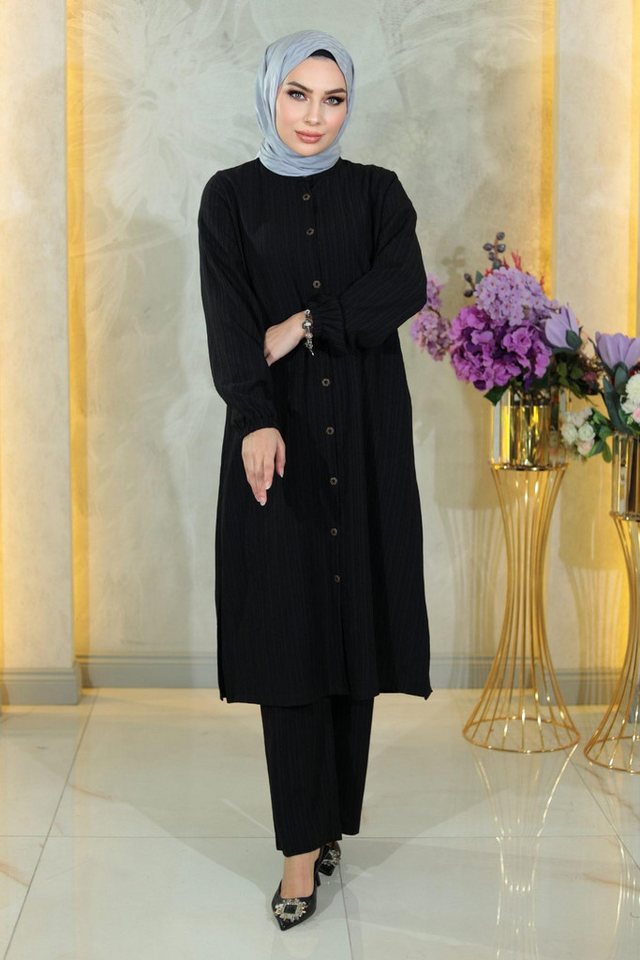 MODAMİHRAM Tunikakleid Zweiteiliges Set mit Knöpfen von MODAMİHRAM