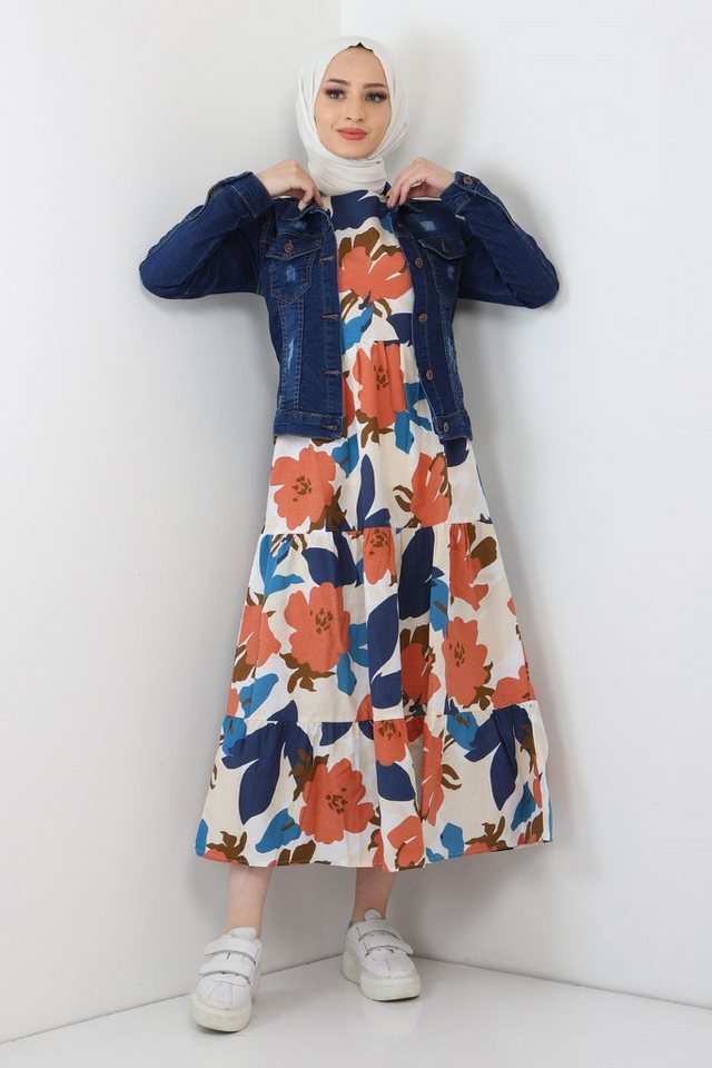 MODAMİHRAM Jeansjacke Denim-Jacke mit Knopfleiste Denim-Jacken werden vorne mit Knopfversch von MODAMİHRAM