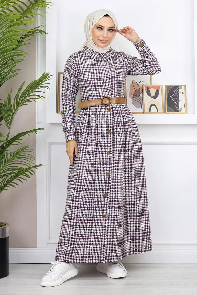 MODAMİHRAM Maxikleid Knopf Detail Kleid von MODAMİHRAM