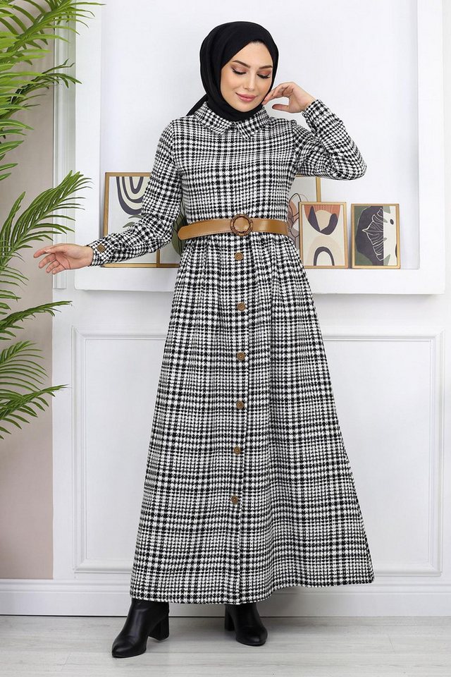 MODAMİHRAM Maxikleid Knopf Detail Kleid von MODAMİHRAM