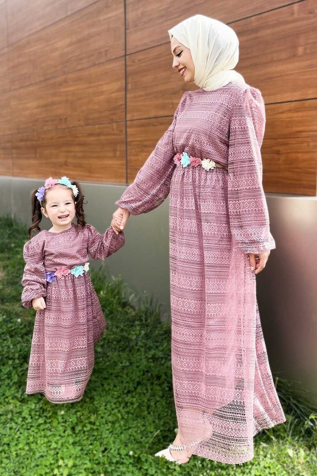 MODAMİHRAM Maxikleid Spitzenkleid für Frauen von MODAMİHRAM