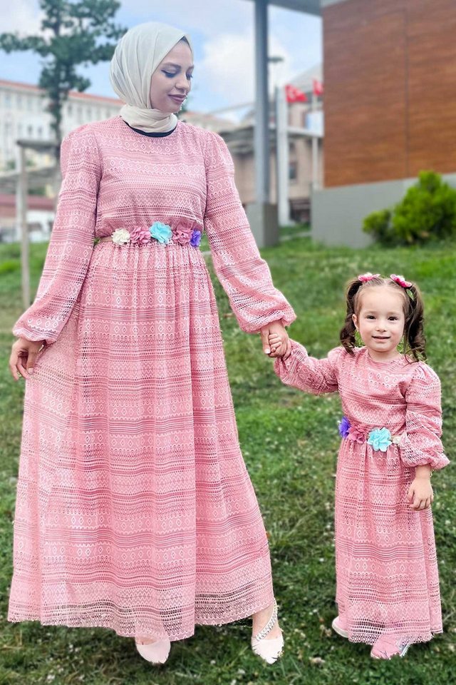 MODAMİHRAM Maxikleid Spitzenkleid für Frauen von MODAMİHRAM