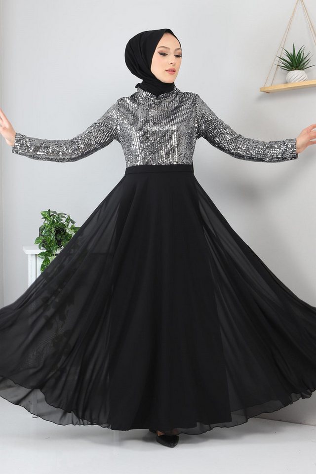 MODAMİHRAM Midikleid Chiffon Abendkleid mit Rüschen - Elbise von MODAMİHRAM