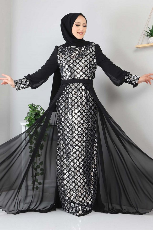 MODAMİHRAM Midikleid Chiffon Abendkleid mit Rüschen - Elbise von MODAMİHRAM
