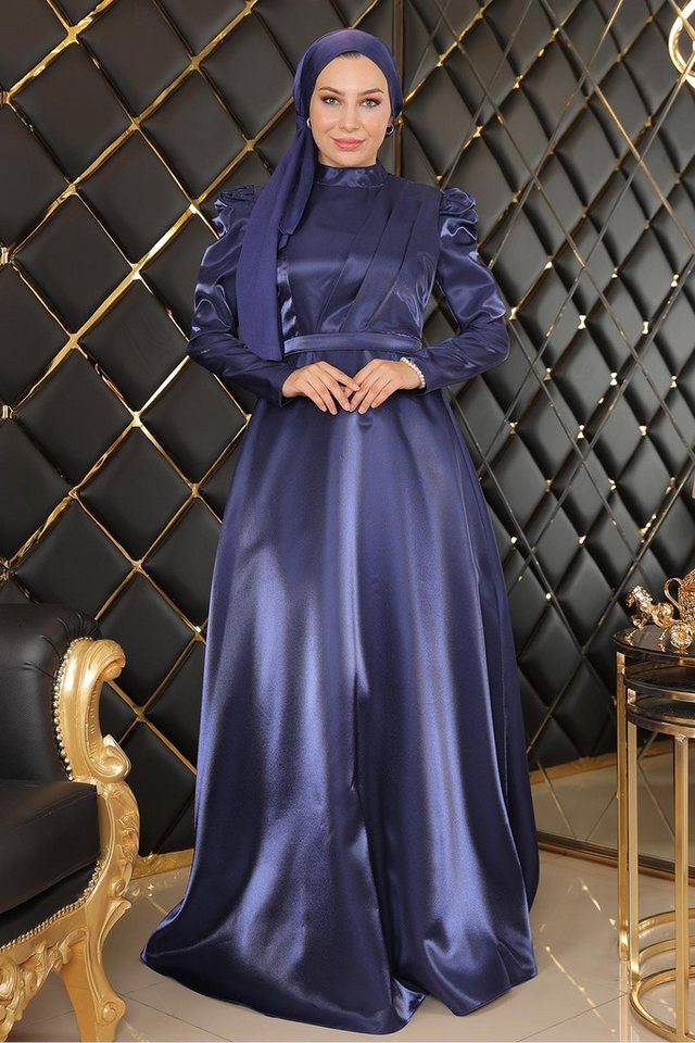 MODAMİHRAM Midikleid Kleid mit besticktem Oberteil und gerafftem Mieder MODAMİHRAM Midikleid Kleid mit besticktem Oberteil und gerafftem Mieder von MODAMİHRAM