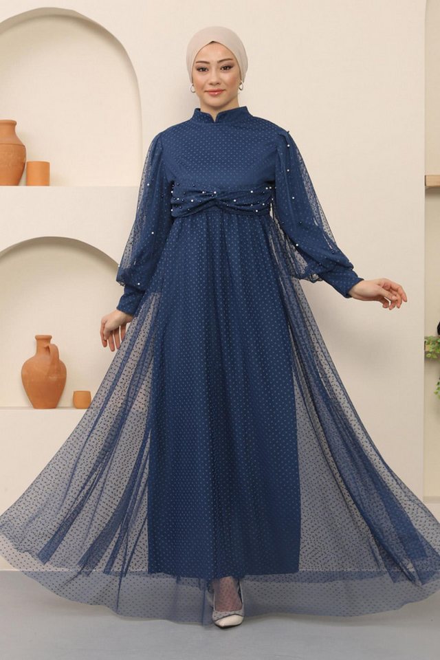 MODAMİHRAM Midikleid KleidInci Detailliertes Tüllabendkleid von MODAMİHRAM