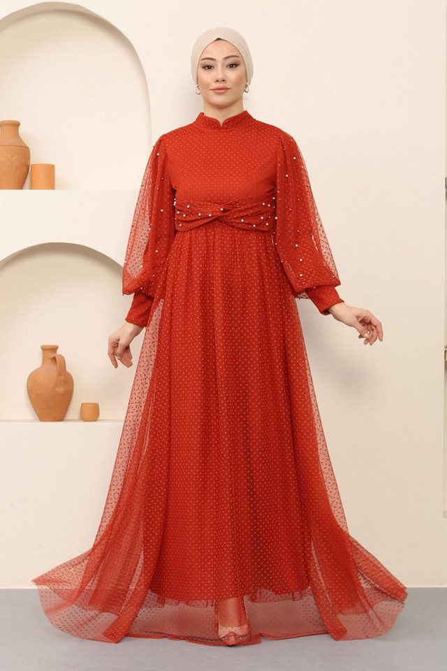MODAMİHRAM Midikleid KleidInci Detailliertes Tüllabendkleid MODAMİHRAM Midikleid KleidInci Detailliertes Tüllabendkleid von MODAMİHRAM
