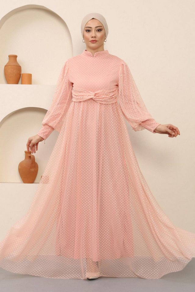 MODAMİHRAM Midikleid KleidInci Detailliertes Tüllabendkleid von MODAMİHRAM