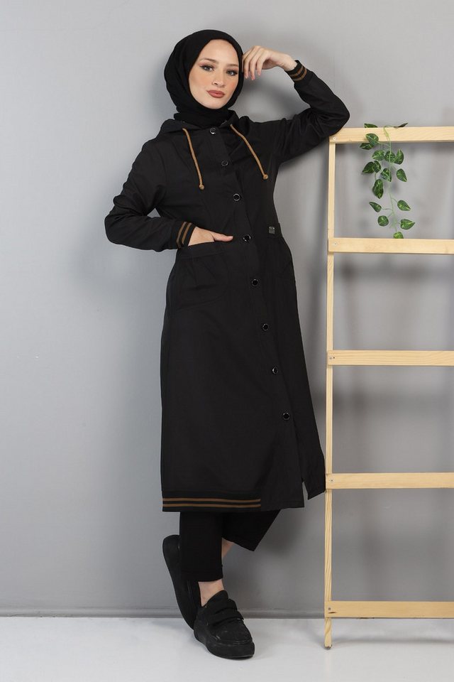 MODAMİHRAM Trenchcoat Kapuzen-Ripp-Trenchcoat von MODAMİHRAM