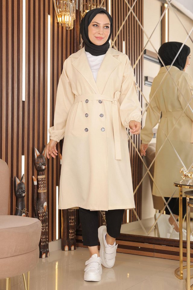 MODAMİHRAM Trenchcoat Knopf Detail Trenchcoat von MODAMİHRAM